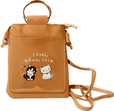 

Lelys Women Casual Brown PU Sling Bag