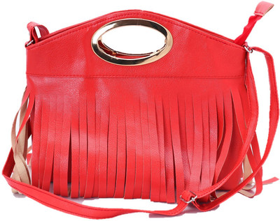 

VIRUSHKA Girls Evening/Party, Casual, Formal, Sports Maroon Synthetic Leather Sling Bag