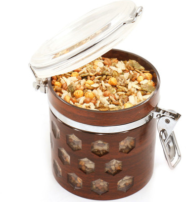 

Ghasitaram Gifts Namkeens-Premium Air Tight Wooden Acrylic Roasted Protein Mix Namkeen Container(200 g, Pack of 2)