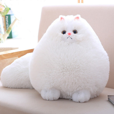 

Cherubs Ultra Fluffy Long Tail Persian Cat Imported Stuffed Plush - 40 cm(White)