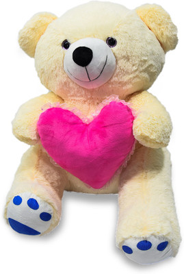 

Benny n Bunny Teddy with Heart, Cream - 50 cm(Cream)