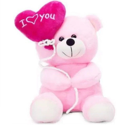 

SRS Gorgeous I Love You Balloon Heart Teddy - 18 cm(Pink)