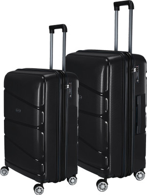 

Nasher Miles _Black_20- Set 2 Expandable Check-in Luggage -  inch(Black