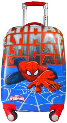 

Texas USA Polycarbonate  Inch Spiderman Blue 2000Cms 4 Wheel Kids Hardsided Trolley Bag Cabin Luggage -  inch(Multicolor