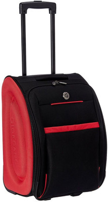 

Giordano GT-2013 Upright Trolley Black/Red " Expandable Cabin Luggage -  inch(Red, Black
