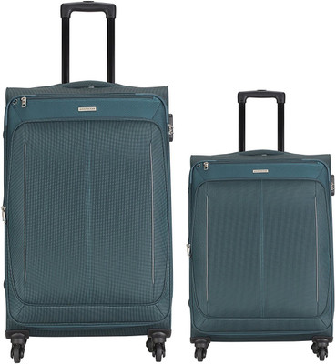 

Aristocrat karizma set of 2 bags 69 cms & 56 cms Expandable Check-in Luggage -  inch(Blue