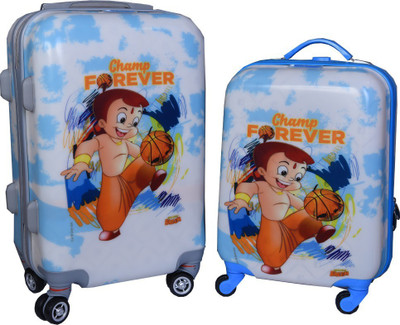 

Fortune Chhota Bheem Champ Forever set of +20 Inch Luggage trolley Bag Cabin Luggage -  inch(Multicolor