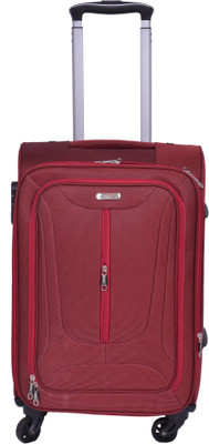 

Times Bags Stylish Polyster Expandable Trolley Bag Cabin Luggage 2TB4W Expandable Check-in Luggage - 24 inch(Red)