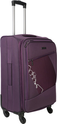 

Nasher Miles Bogota Expander Soft Side Cabin Luggage| Purple  Inch /55CM Trolley/Travel/Tourist Bag Expandable Cabin Luggage -  inch(Purple