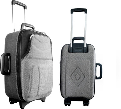 

New Jersey TravellersÃÂ Set of 2 Suitcase Trolley /Travel/ Tourist Bag Check-in Luggage -  inch(Grey
