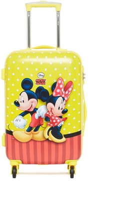 

Gamme Disney Mickey Polycarbonate Yellow Hardsided Kids/Chidren Trolley Bag Cabin Luggage -  inch(Yellow