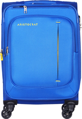 

Aristocrat Elantra Spinner Expandable Cabin Luggage -  inch(Blue