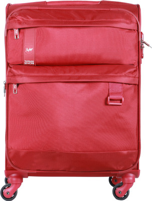

Skybags Skysurf Spinner Soft Trolley 59 cm (Red) Cabin Luggage -  inch(Red