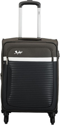 

Skybags GLITZ 4W EXP STROLLY 57 OLIVE Expandable Cabin Luggage -  inch(Black