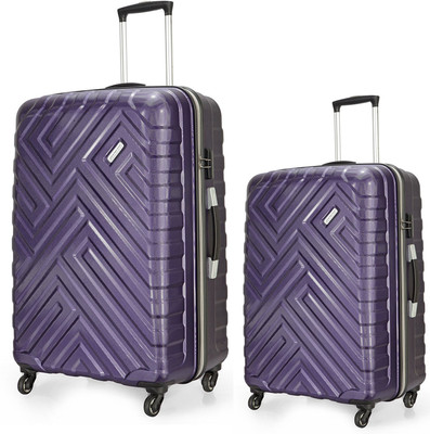 

Aristocrat Maze set of 2 bags 68 cms and 56 cms Check-in Luggage -  inch(Purple