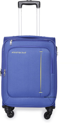 

Aristocrat ELANTRA 4W EXP STROLLY (H) 58 BLUE Expandable Cabin Luggage -  inch(Blue