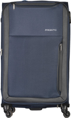 

Pronto Paris Spinner Soft Trolley 68 cm (Blue) Expandable Check-in Luggage - 26 inch(Blue)