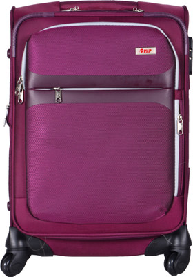 

VIP Squad Spinner Soft Trolley 55cm, PURPLE Expandable Cabin Luggage -  inch(Purple