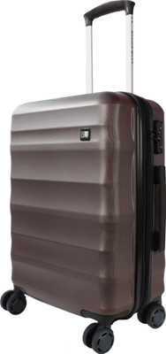 

Nasher Miles Rome Hard-Sided Cabin Luggage Bag Bronze  Inch | 55CM Trolley/Travel/Tourist Expandable Cabin Luggage -  inch(Brown