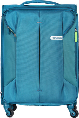 

American Tourister Spectralite TSA Spinner Soft trolley 67 cm Emerald Expandable Check-in Luggage -  inch(Blue