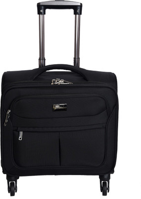 

Sprint Overnighter Trolley 406 BLACK 4 Wheel Expandable Cabin Luggage -  inch(Black