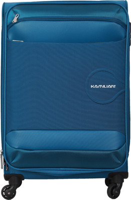 Kamiliant Oni Spinner Soft trolley 56 cm (Blue) Expandable Cabin Luggage -  inch(Blue