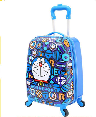 

GOCART High Quality And Unique Design, 360^ Angle Rotating, $ wheels, Animal Printed Children Travel Trolley Bag , Cabin Luggage In Blue Color Cabin Luggage -  inch(Blue