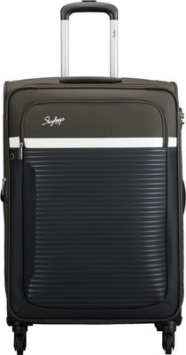 

Skybags GLITZ 4W EXP STROLLY 69 OLIVE Expandable Check-in Luggage -  inch(Black