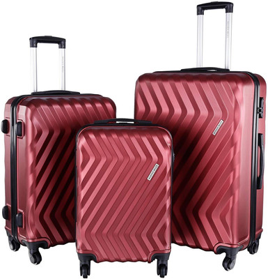 

Nasher Miles Lombard set of 3 Check-in Luggage -  inch(Maroon