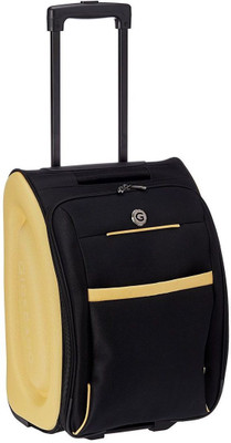 

Giordano GT-2013 Upright Trolley Black/Yellow " Expandable Cabin Luggage -  inch(Yellow