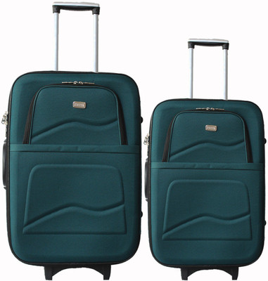 

VIDHI Luggage Combo Set (Pack Of 2) Turquoise color Trolley Bag 20"(cabin Luggage) & " (Check-in Luggage) Check-in Luggage -  inch(Teal