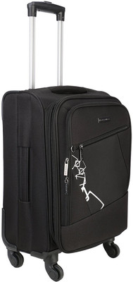 

Nasher Miles Bogota Expander Soft Side Cabin Luggage| Black  Inch /55CM Trolley/Travel/Tourist Bag Expandable Cabin Luggage -  inch(Black