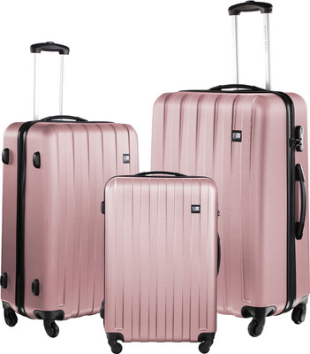 

Nasher Miles Zurich Set of 3 Check-in Luggage -  inch(Pink