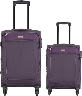 

Aristocrat karizma set of 2 bags 69 cms & 56 cms Expandable Check-in Luggage -  inch(Purple
