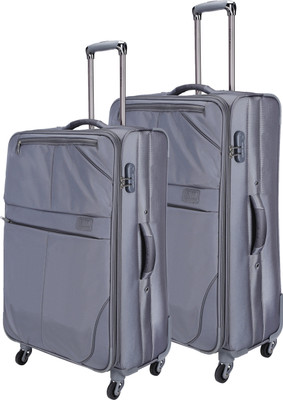 

Nasher Miles Brunei set of 2 24- Expandable Check-in Luggage -  inch(Grey