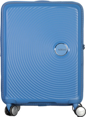 

American Tourister Curio Spinner Hard Trolley 55 cm (Blue) Cabin Luggage - 21 inch(Blue)