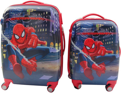 

Cloud9JP BOYS FAMOUS CARTOON CHARACTER PRINTED KIDS TROLLY BAG SET OF 2 { INCH AND 18 INCH}Ã¢ÂÂ¦red COLOR Expandable Cabin Luggage -  inch(Multicolor