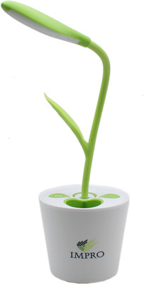 

Impro USB Rechargeable LED Table Lamp(21 cm, Green)