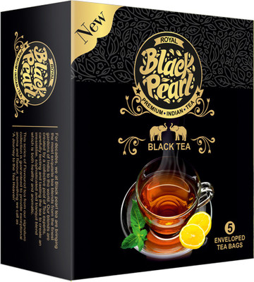 

RBP Royal Black Pearl (Heritage Blend) Black Tea - 5 Tea Bags Unflavoured Black Tea Bags(5 Bags, Box)