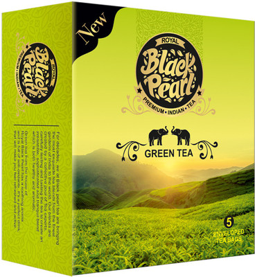 

RBP Royal Black Pearl (Heritage Blend) Green - 5 Tea Bags Unflavoured Green Tea Bags(5 Bags, Box)
