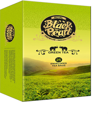

RBP Royal Black Pearl (Heritage Blend) Green Tea - 25 Tea Bags Unflavoured Green Tea Bags(25 Bags, Box)