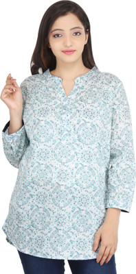 Uptown Funk Casual 3/4th Sleeve Floral Print Women