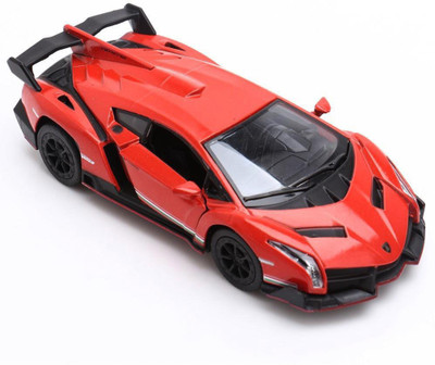

imodish Lamborghini Veneno Model Die Cast Metallic Pull Back And Push Toys For Kids(Red)