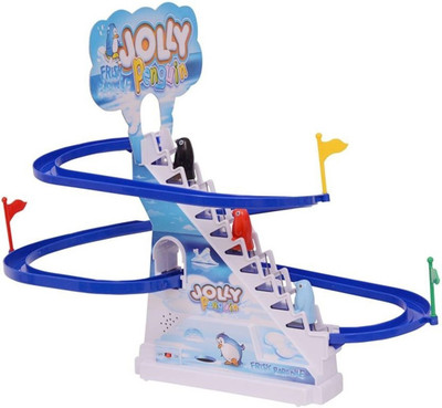 Royal Collections Funny Jolly Penguin's Race Track Game Toy (Multicolor)(Multicolor)