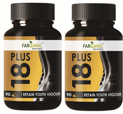 

FARGANIC 18+ Herbal Capsules with SHILAJIT, ASHWAGANDHA, Black MUESLI, (180 Capsules)(180 No)