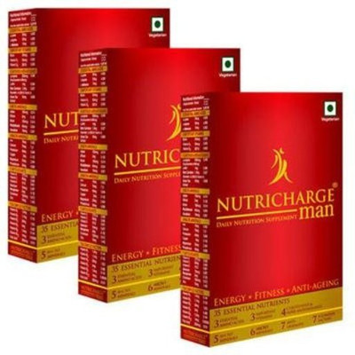 

Nutricharge Daily health supplement for man pack of 3(90 No)