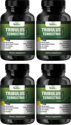 

VEDA MAXX Tribulus Terrestris, with 40% Saponins for a bodybuilding supplement.(Pack of 04)(500 mg)
