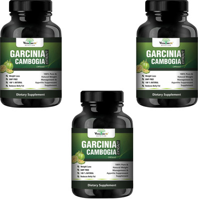 VEDA MAXX Garcinia Cambogia Veg Weight Loss/Fat Burner Supplement Capsule (Pack of 03)(3 x 166.67 mg)