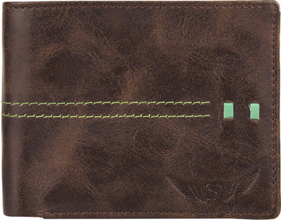 

Skydove Men Brown Genuine Leather Wallet(5 Card Slots)