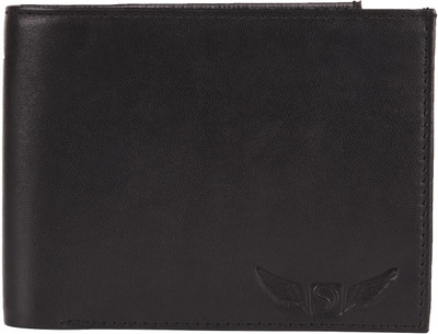 

Skydove Men Black Genuine Leather Wallet(5 Card Slots)